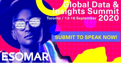 ESOMAR Congress 2020: Global Insights Data Summit seeks speakers